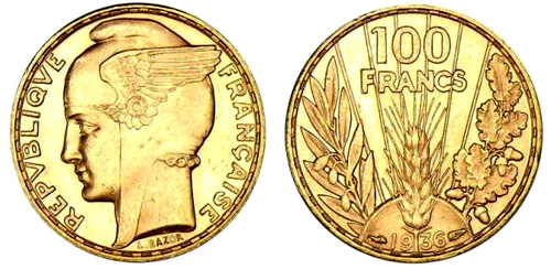 100 Francs or 1934 Bazor