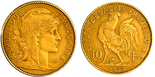 10 Francs or 1907 Marianne