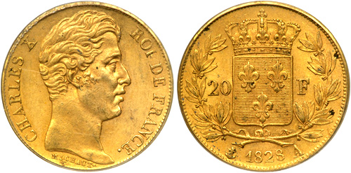 20 Francs or 1826 Charles X