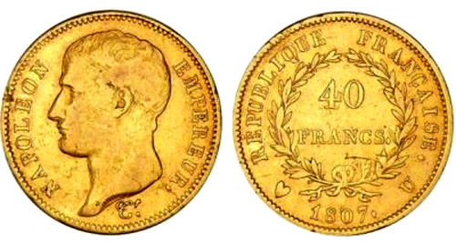 40 Francs or 1807 Type transitoire
