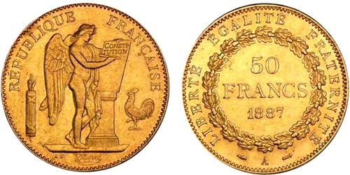 50 Francs or 1878 Genie